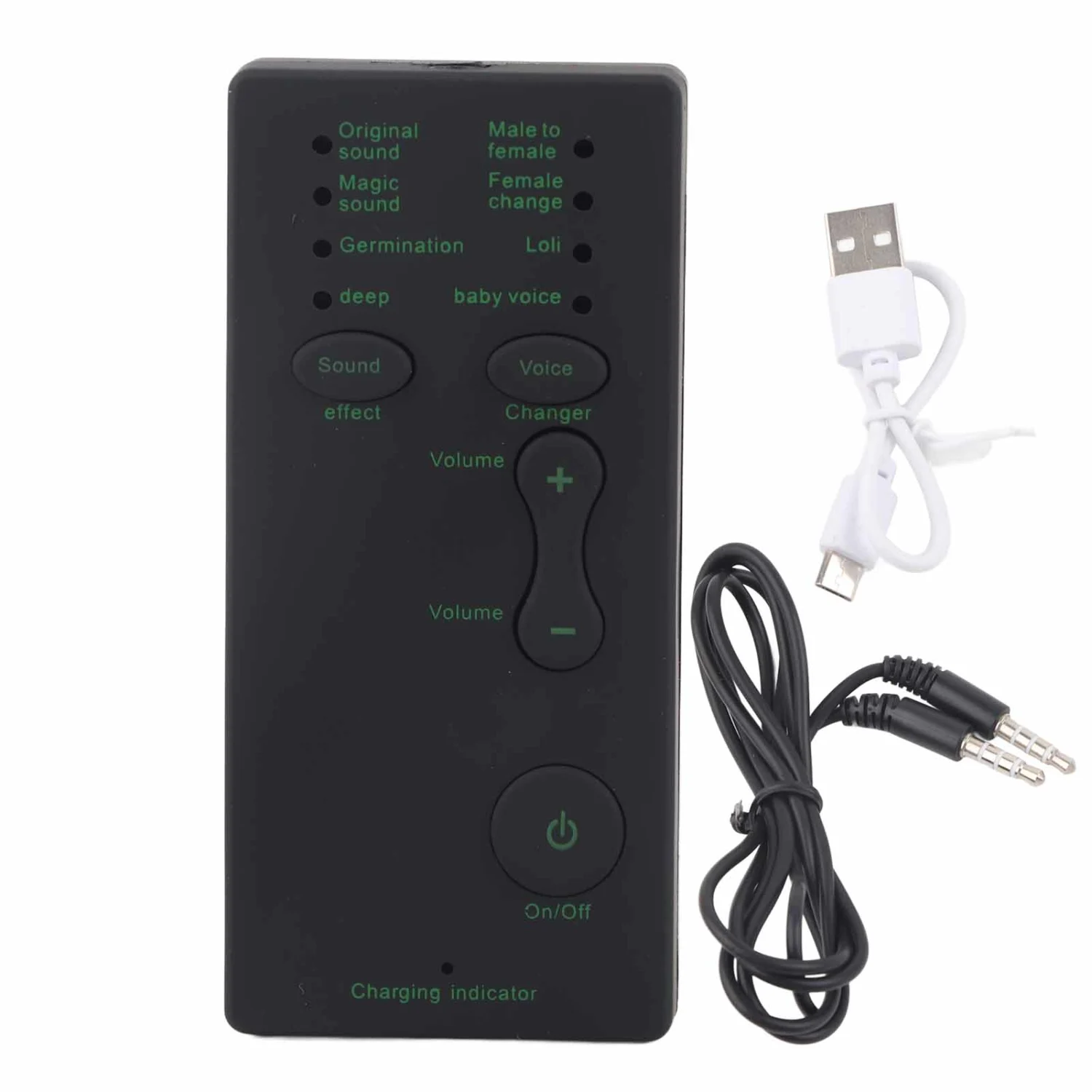Mini Voice Changer Device Portable Sound Card Broadcast for Mobile Phone Computer Laptop