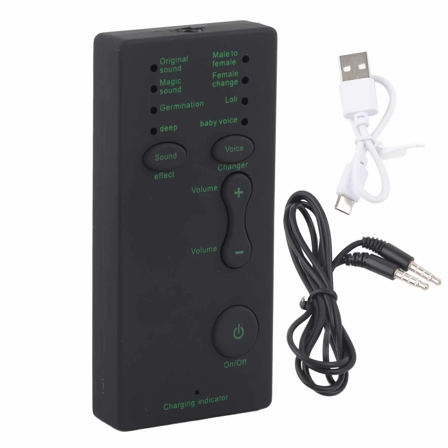 Mini Voice Changer Device Portable Sound Card Broadcast for Mobile Phone Computer Laptop
