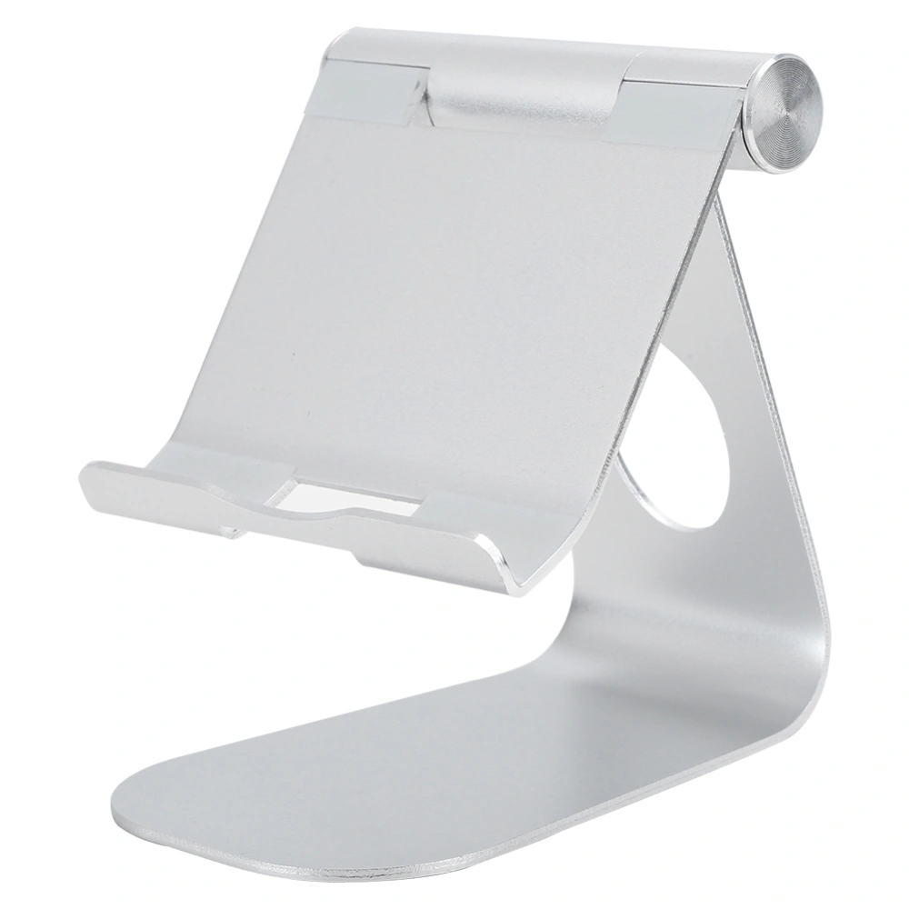 Universal Aluminum Alloy Desk Phone Stand Adjustable Bracket For Mobile Phone TabletSilver