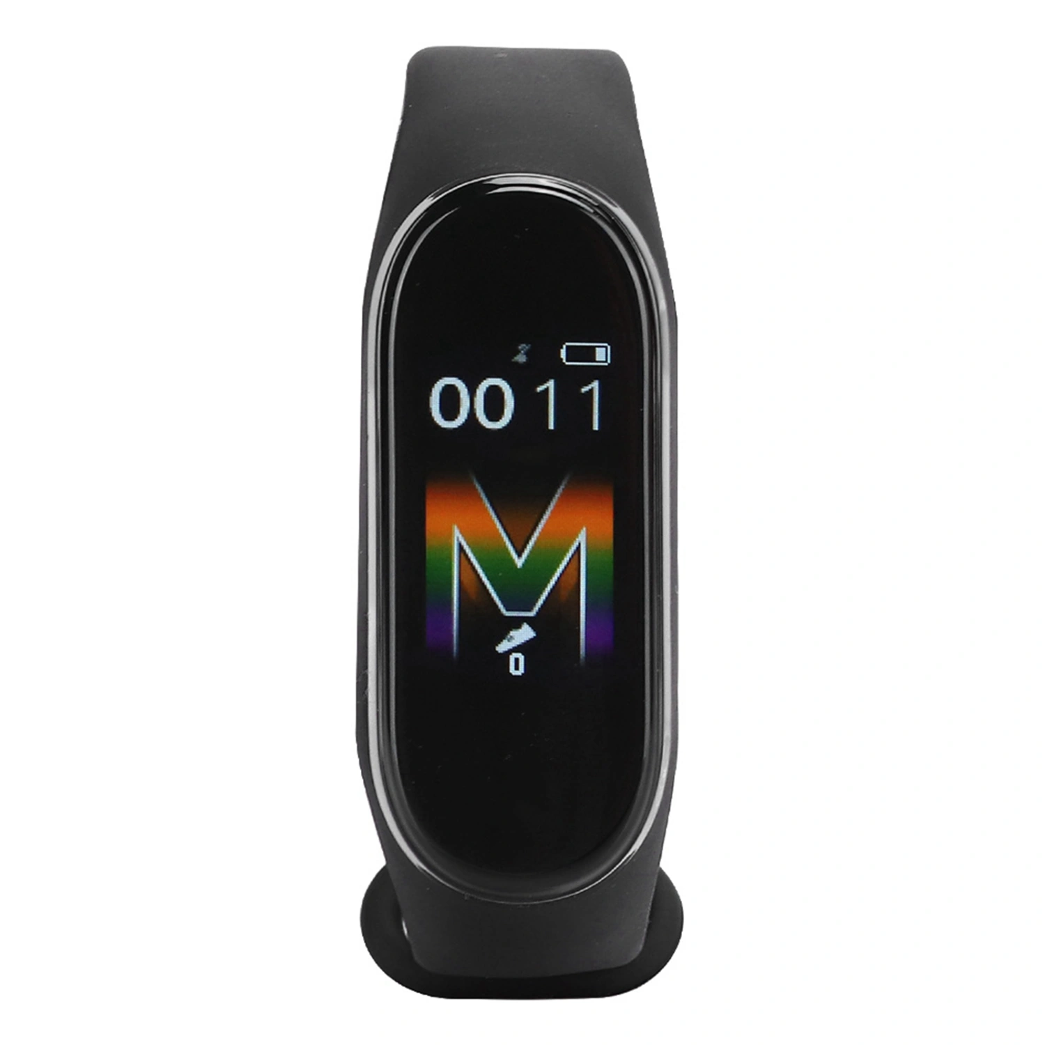 M5 Waterproof Smart Bracelet Touch Screen Step Counting Sports Band Watch Black