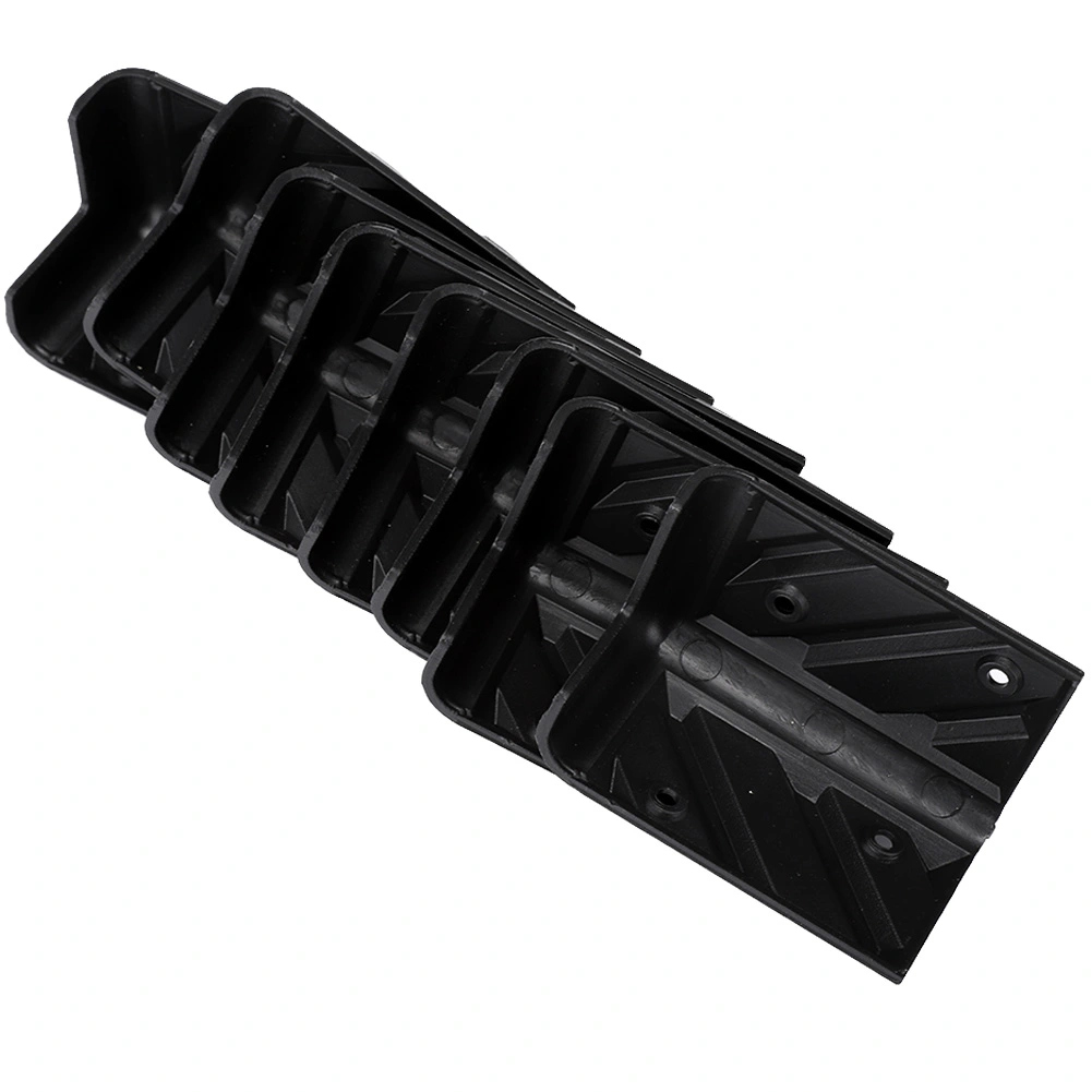 8PCS Thickening Speaker Corner Protector Plastic Right Angle Wrap Angle with Screw Kits Black