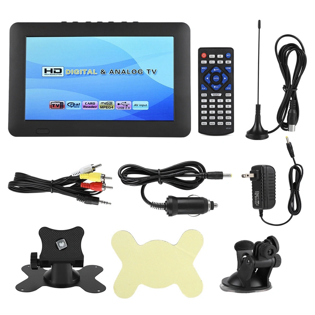 LEADSTAR ISDB T Portable Digital TV Television Player with Remote Controller (US 110-220V)