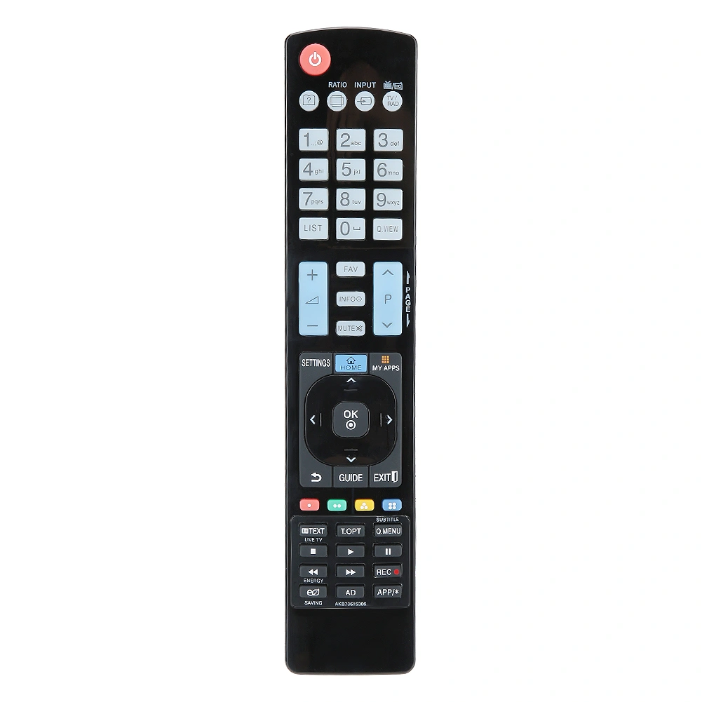 Black Wear Resistant ABS Remote Control for LG LCD TV AKB73615306 / AKB72615379 / AKB72914202