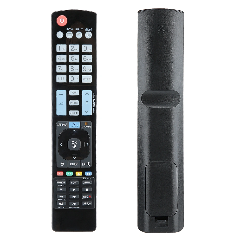 Black Wear Resistant ABS Remote Control for LG LCD TV AKB73615306 / AKB72615379 / AKB72914202
