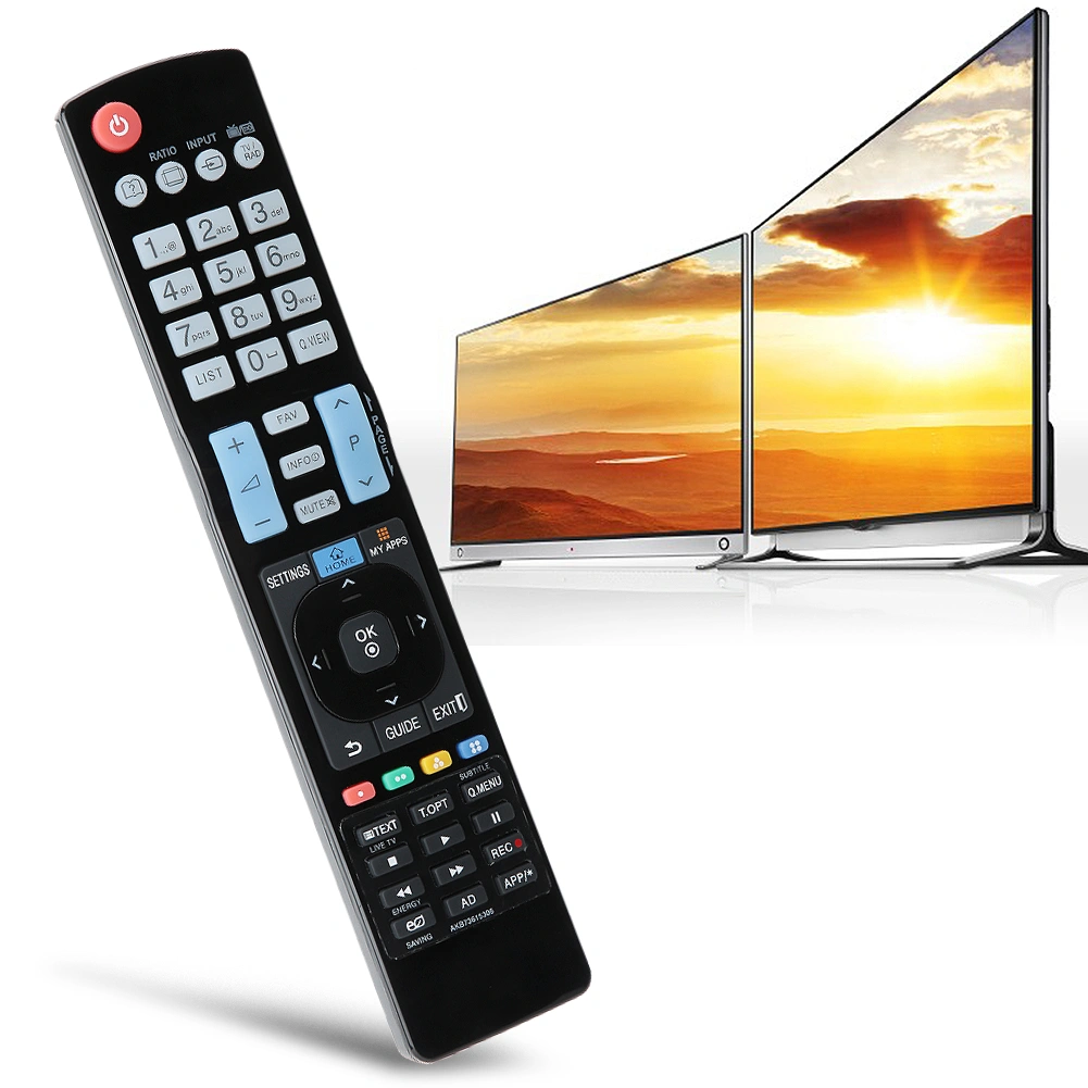 Black Wear Resistant ABS Remote Control for LG LCD TV AKB73615306 / AKB72615379 / AKB72914202