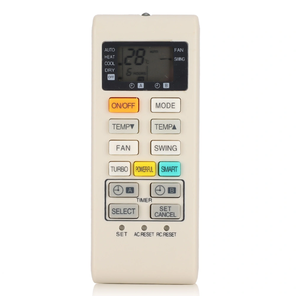 ABS Durable Milk White Air Conditioner Controller Remote Control Accessory for A75C4004 without Battery