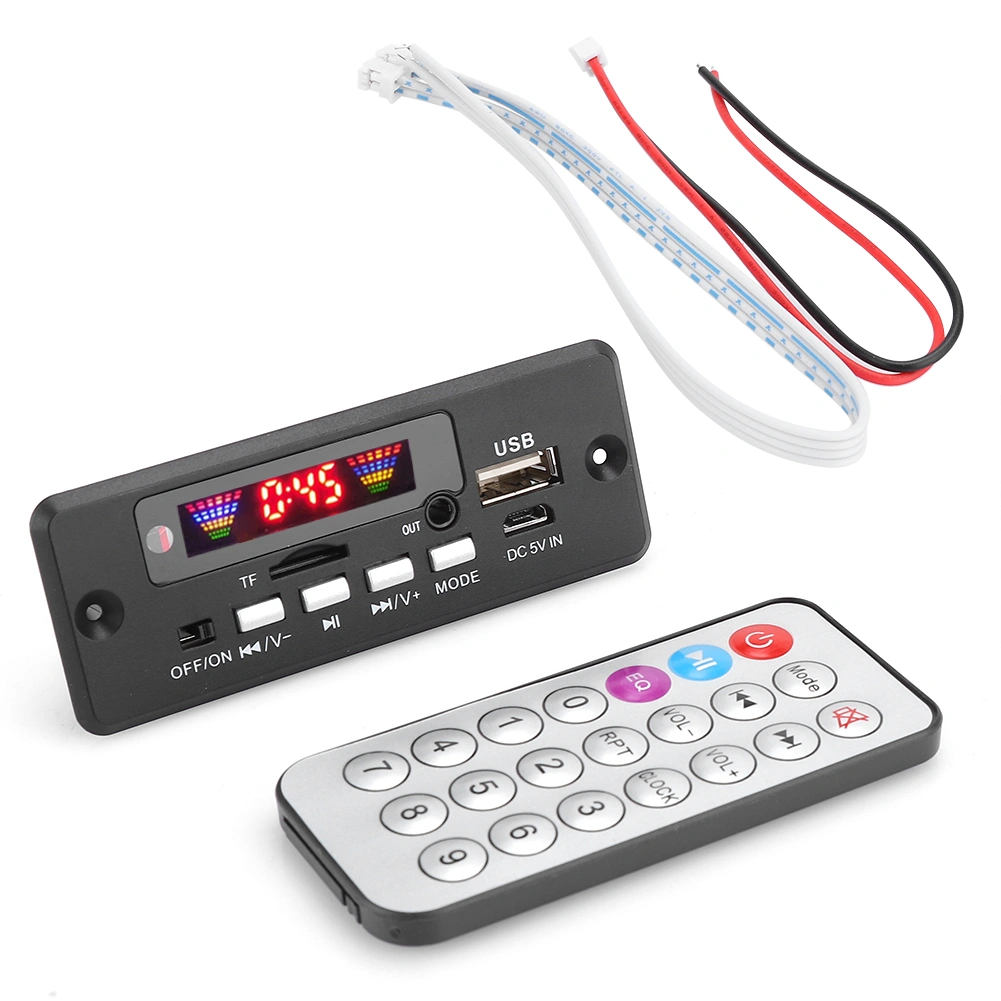 Bluetooth 5.0 Audio MP3 Decoder Board Module with Remote Controller Speaker Accessory