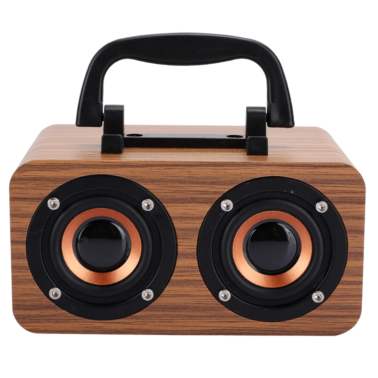 Retro Wooden Wireless Bluetooth Speaker Portable Music Player for Mobile Phone PCWood grain