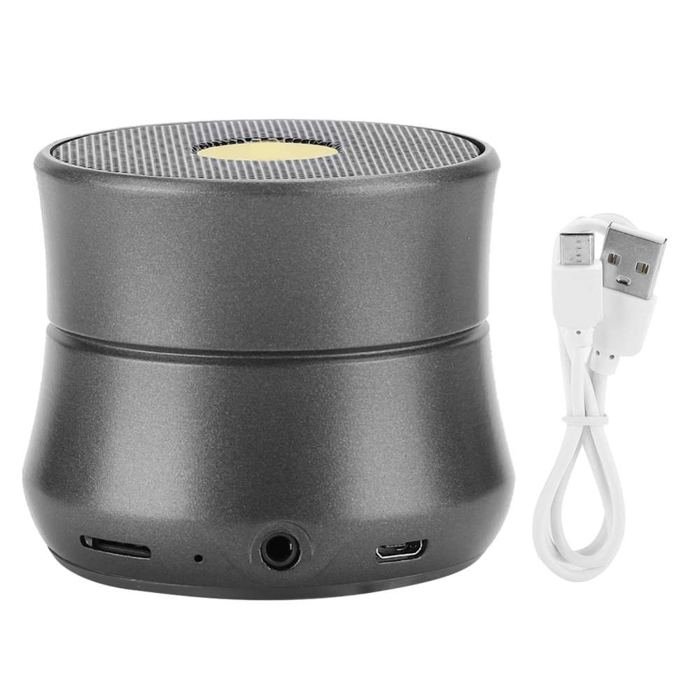 U1 Zinc Alloy Plug Card Reception Multiple Compatibility Modes Portable Outdoor Home Wireless Bluetooth SpeakerGray