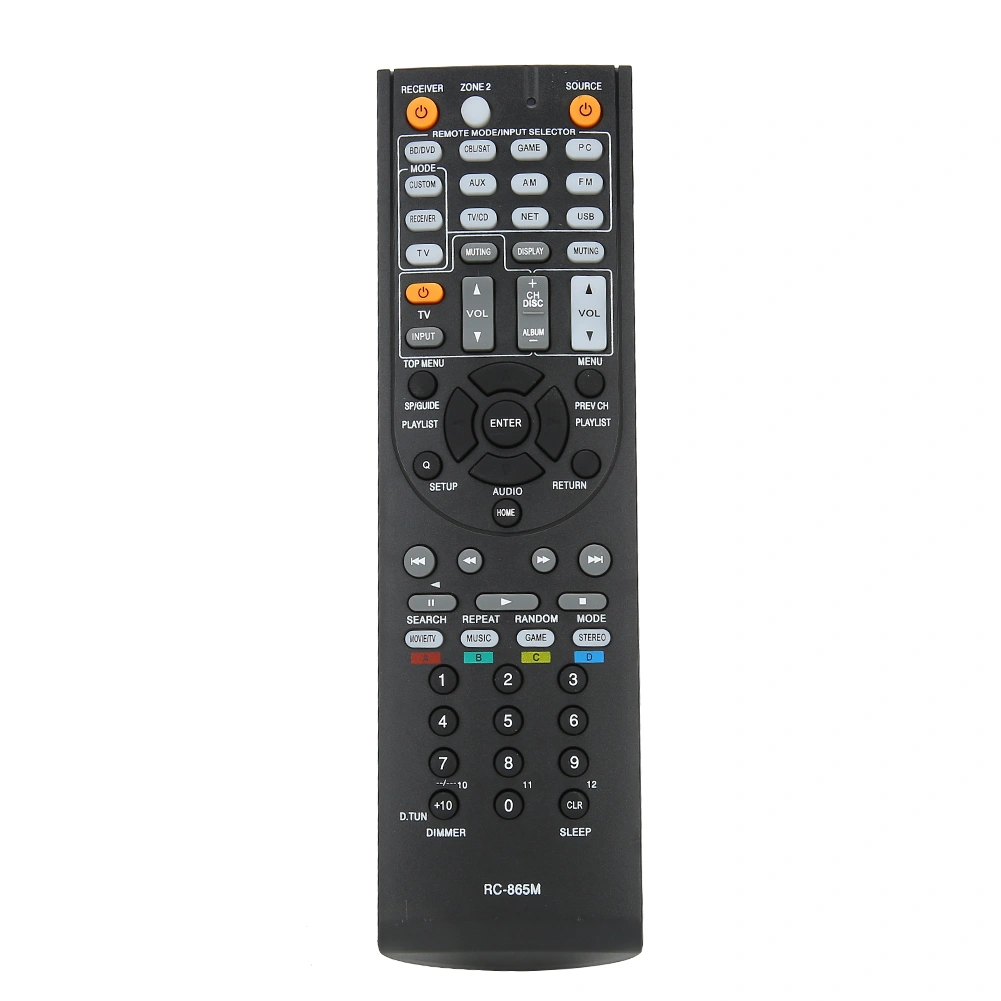 RC-865M Remote Control Replacement Fits for ONKYO AV Receiver TX NR525 TXNR525