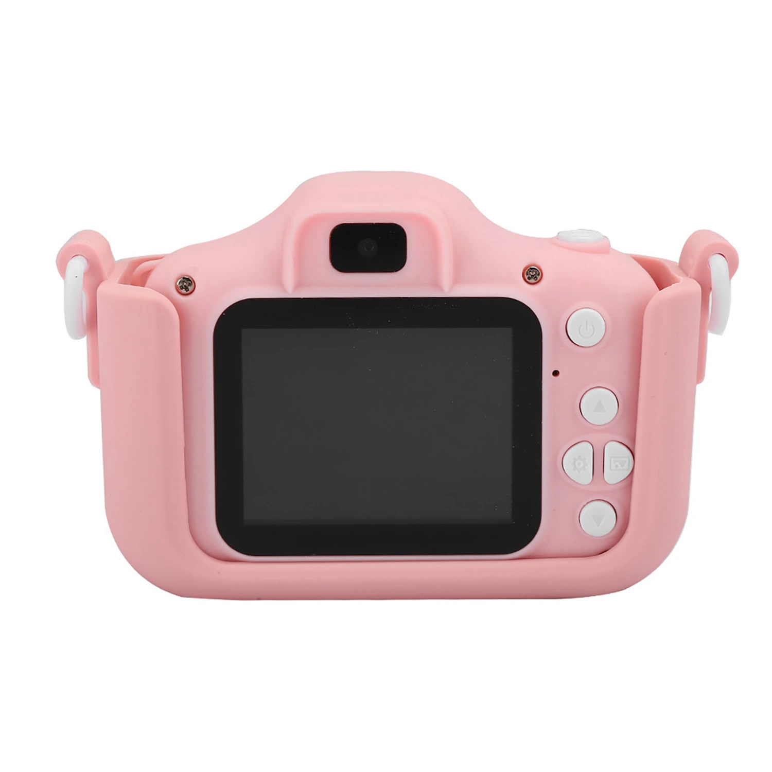 12MP Mini Cartoon Kitty Digital Camera Toy with Double Camera for Children KidsPink