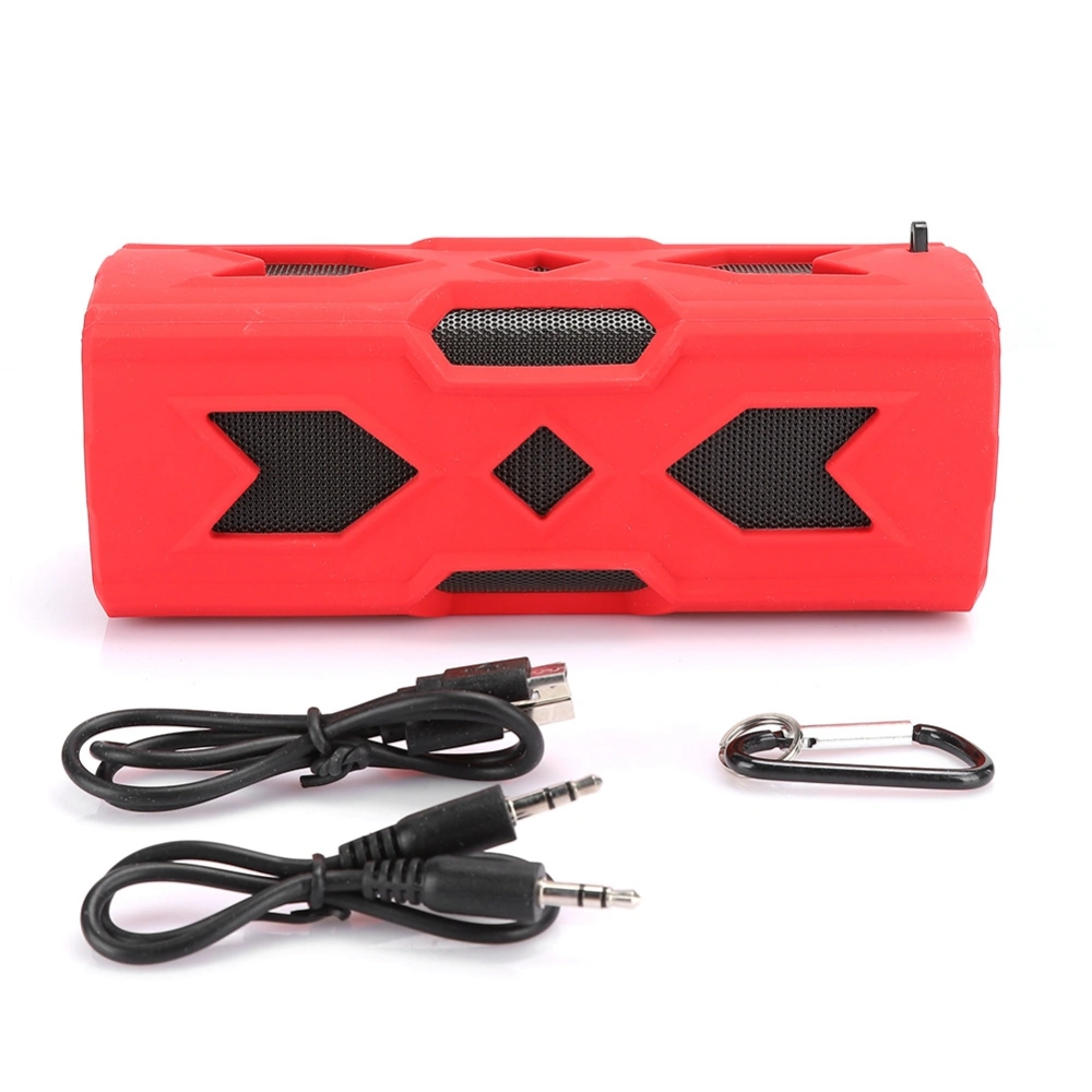 Portable Wireless Bluetooth Plug-in Card Speaker with Carabiner for Outdoor Sports