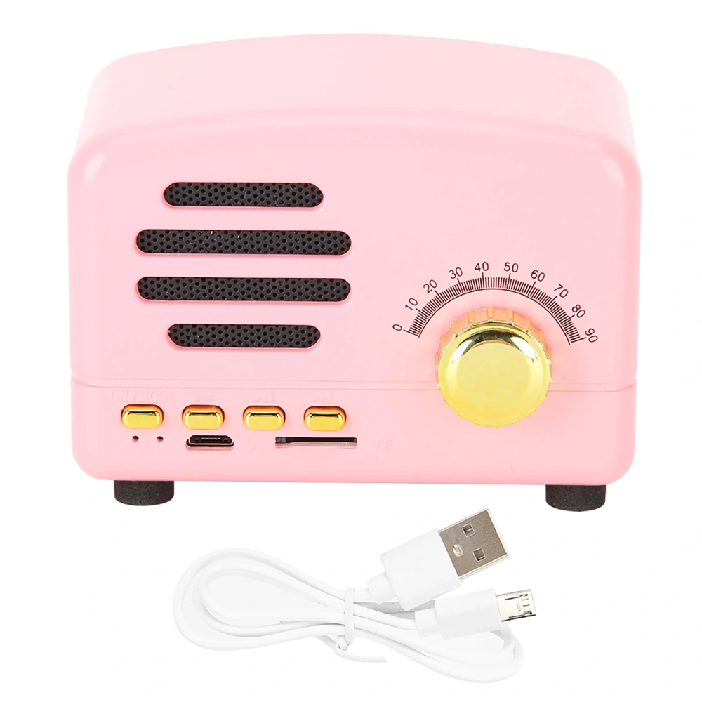 Mini Bluetooth Wireless Speaker Small USB Charging Pink Portable Outdoor Handsfree