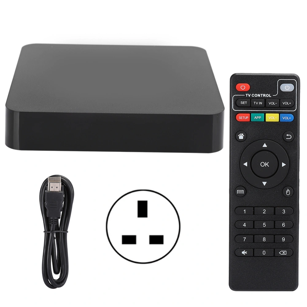 T95 Multimedia Player for Android 10.0 1.5GHz Intelligent 4K Digital Media Set Top Box 2+16G 100240V(UK )