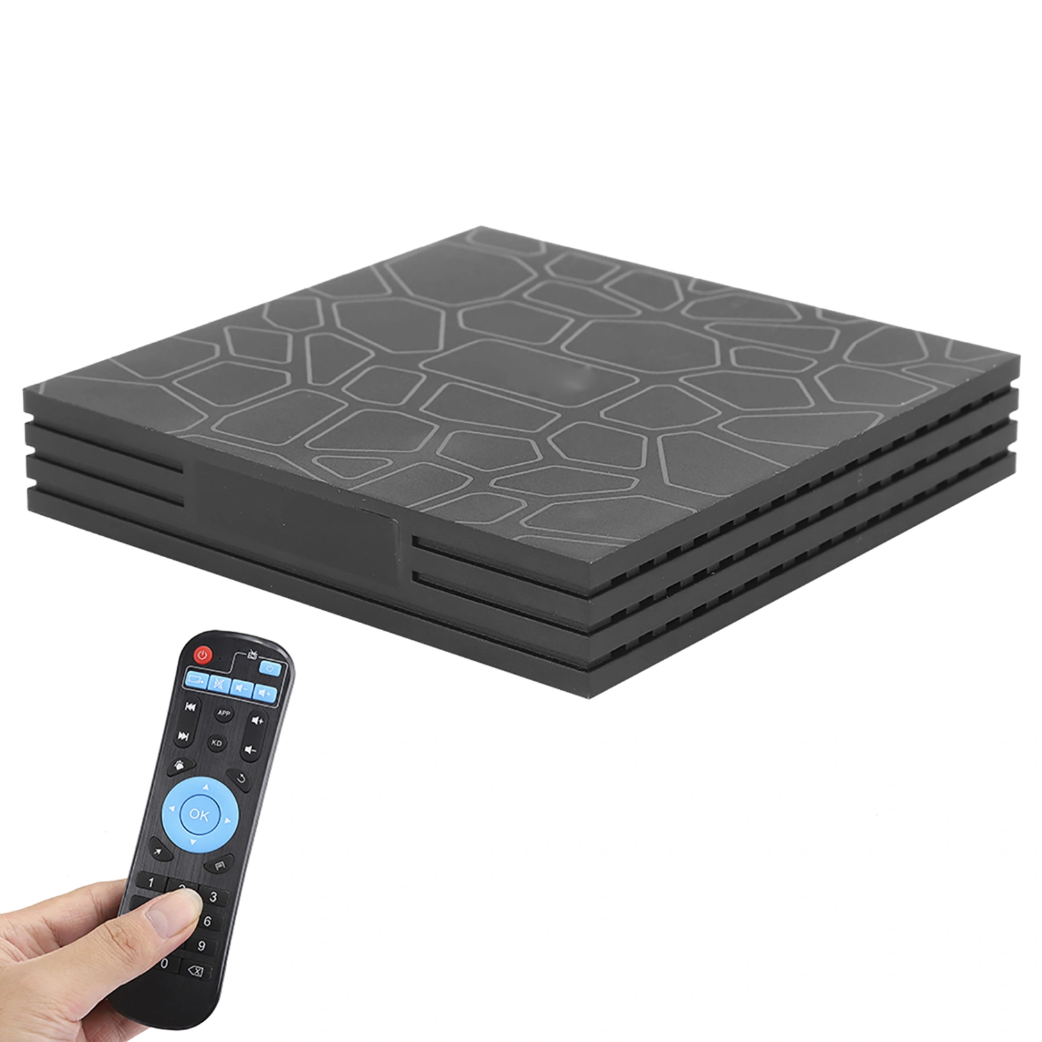 T9 Intelligent Multimedia Smart Media Player 4K TV Box 100240V 2+16G for Android 9.0(Prise UE )