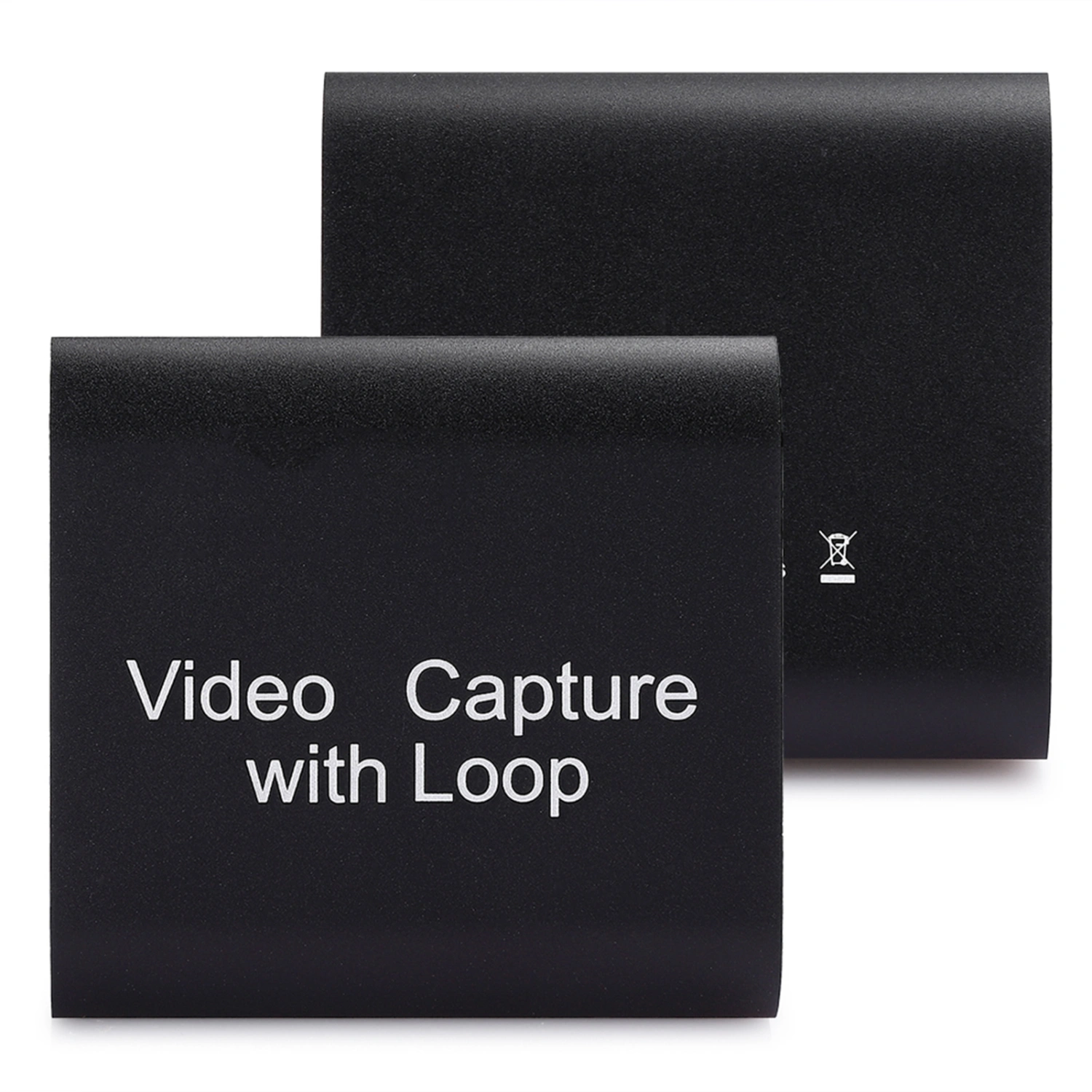 HDMI Capture Card with Loop Out USB 2.0 Collector Streaming Realtime Live Video Recording(black )