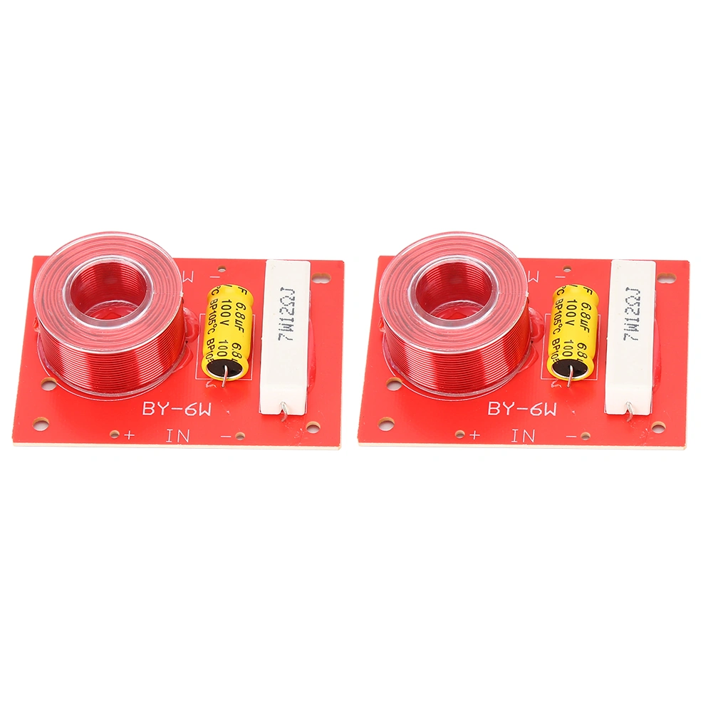 2PCS Pure Bass Frequency Divider Audio Crossover Filters Board for 3‑8 Inch Speaker