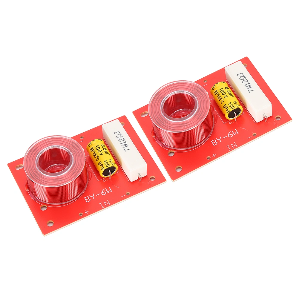 2PCS Pure Bass Frequency Divider Audio Crossover Filters Board for 3‑8 Inch Speaker