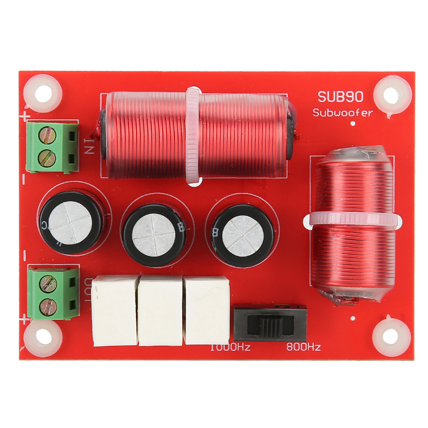Bass Frequency Divider 3 Way Audio Speaker Crossover Filter for 4‑8in Speaker Supplies