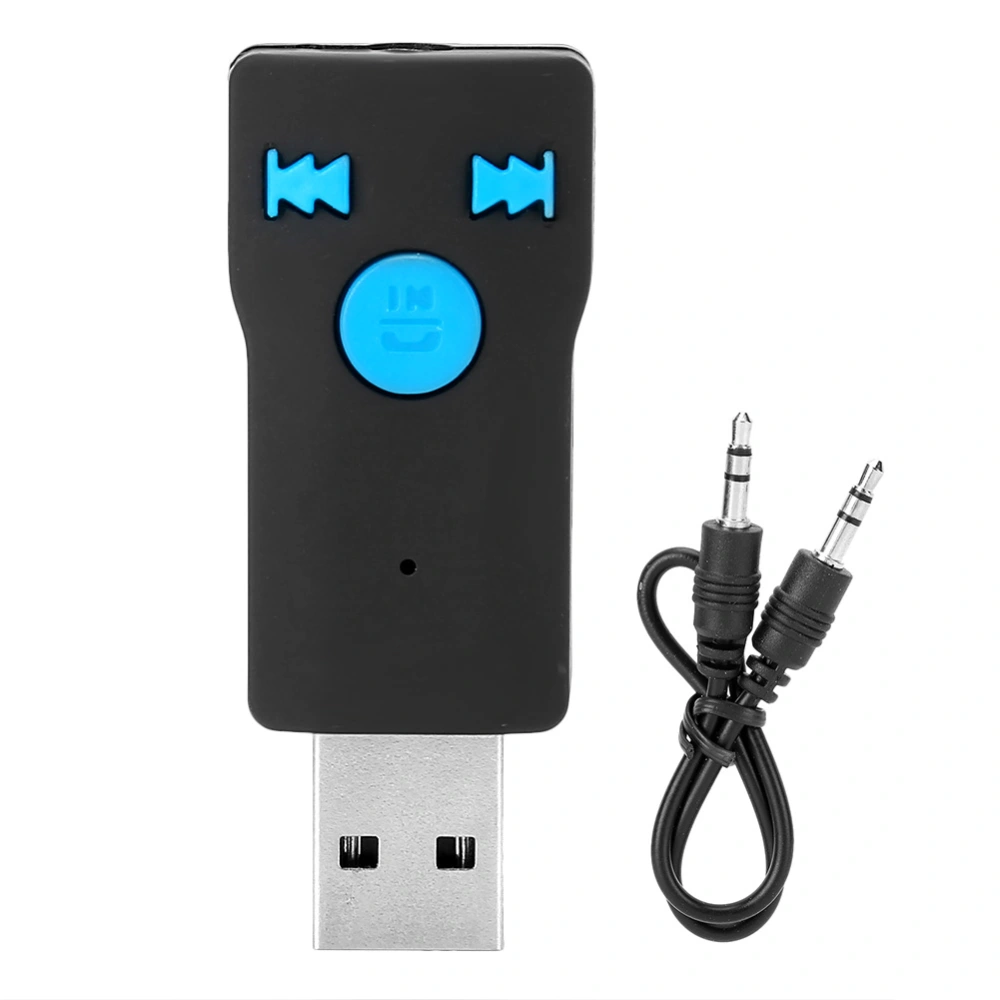 Double Output USB Bluetooth Receiver Car Wireless Audio Receiving Speaker Playback