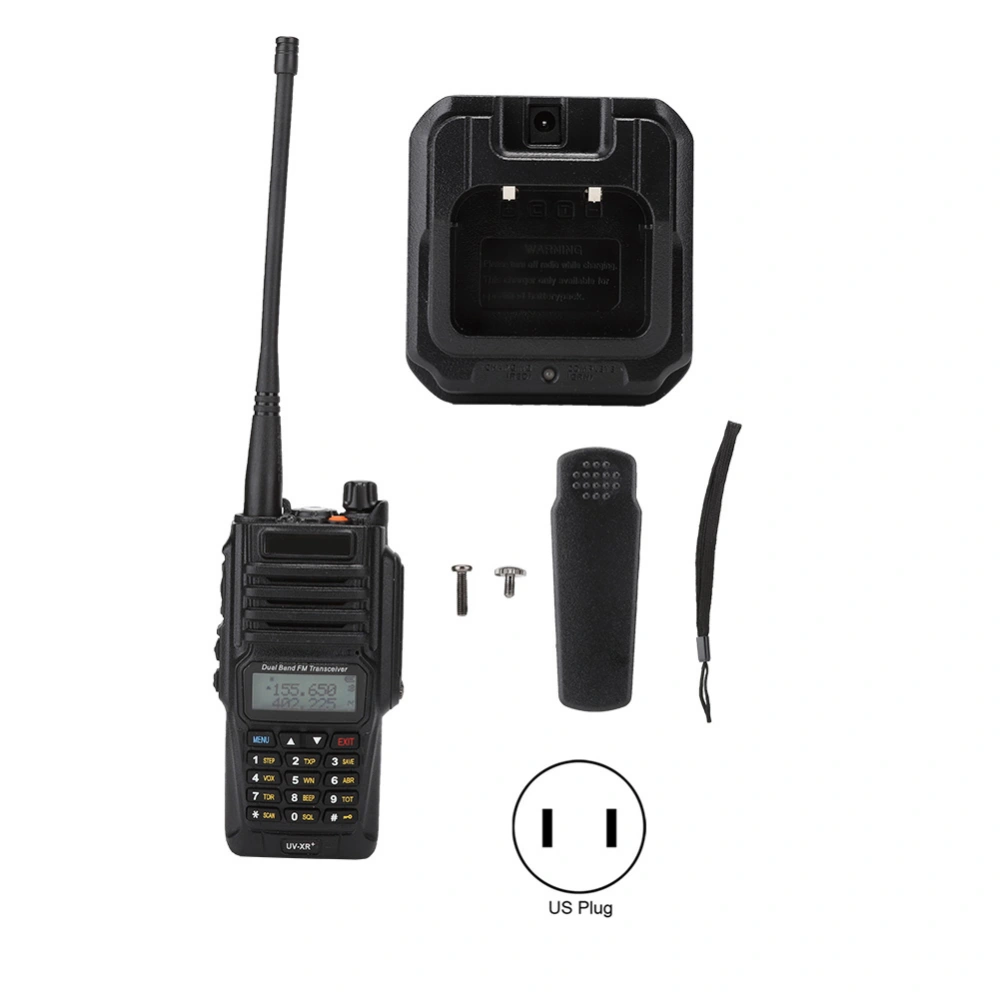 For Baofeng UV-XR PLUS Walkie Talkie Handheld Waterproof VHF/UHF Dual Frequency 100-240VUS Plug