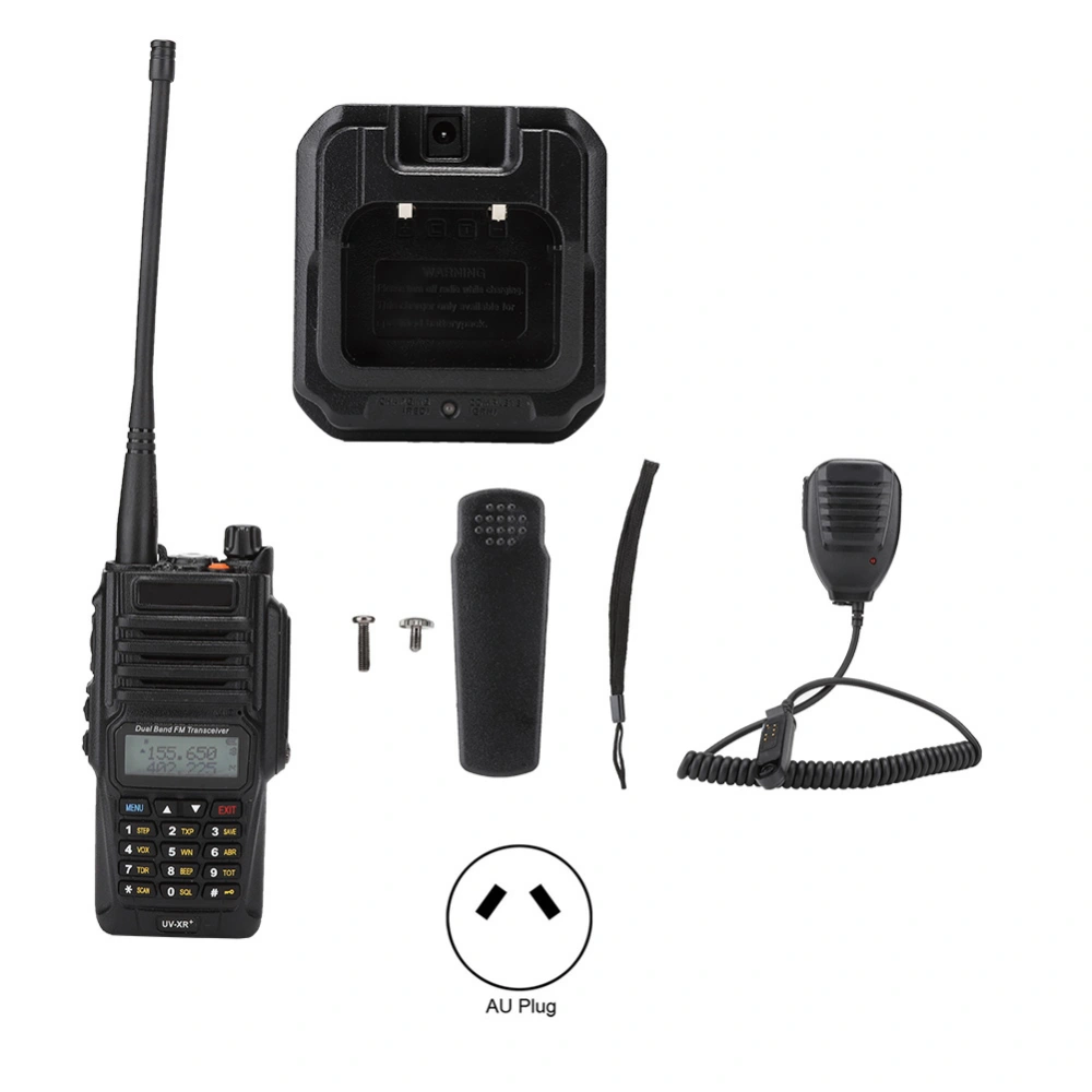 For Baofeng UV XR PLUS 128 Channels IP57 Waterproof Walkie Talkie Hand Microphone 100-240V(AU Plug)