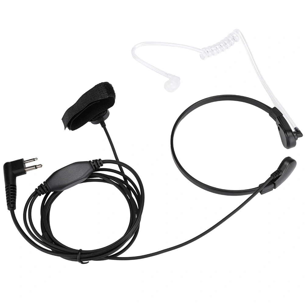 Throat Mic Earpiece Microphone Headset for 2 Way Radio GP300 Walkie Talkie Accessory