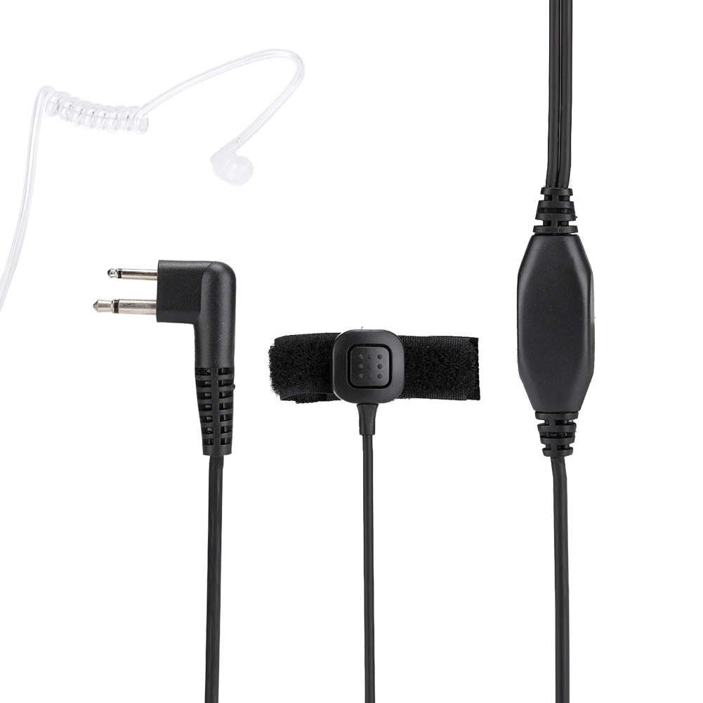 Throat Mic Earpiece Microphone Headset for 2 Way Radio GP300 Walkie Talkie Accessory
