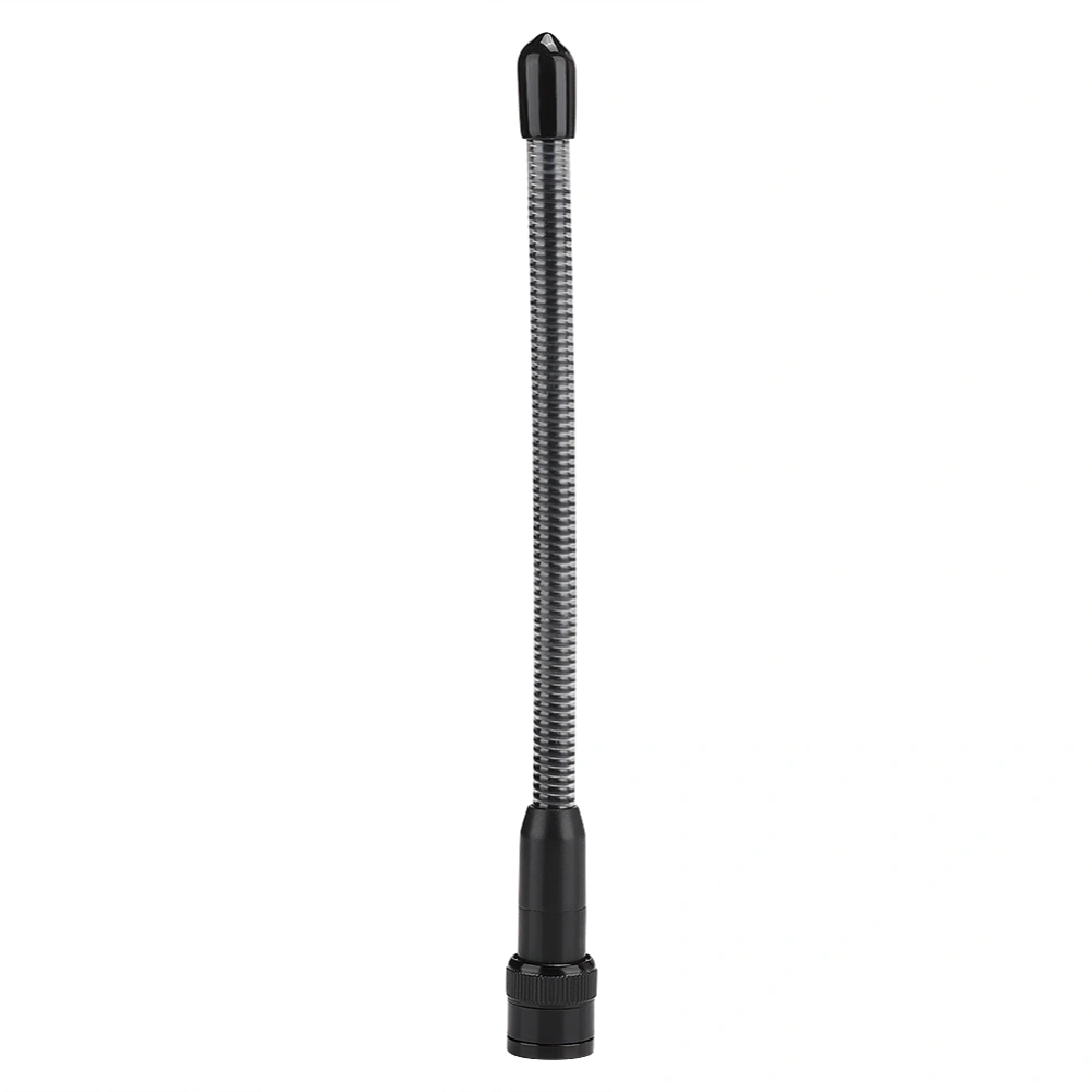 16cm Professional Durable Male BNC Flexible Spring Antenna UHF for ICOM IC V9 Walkie Talkie Ham Radio(Black )