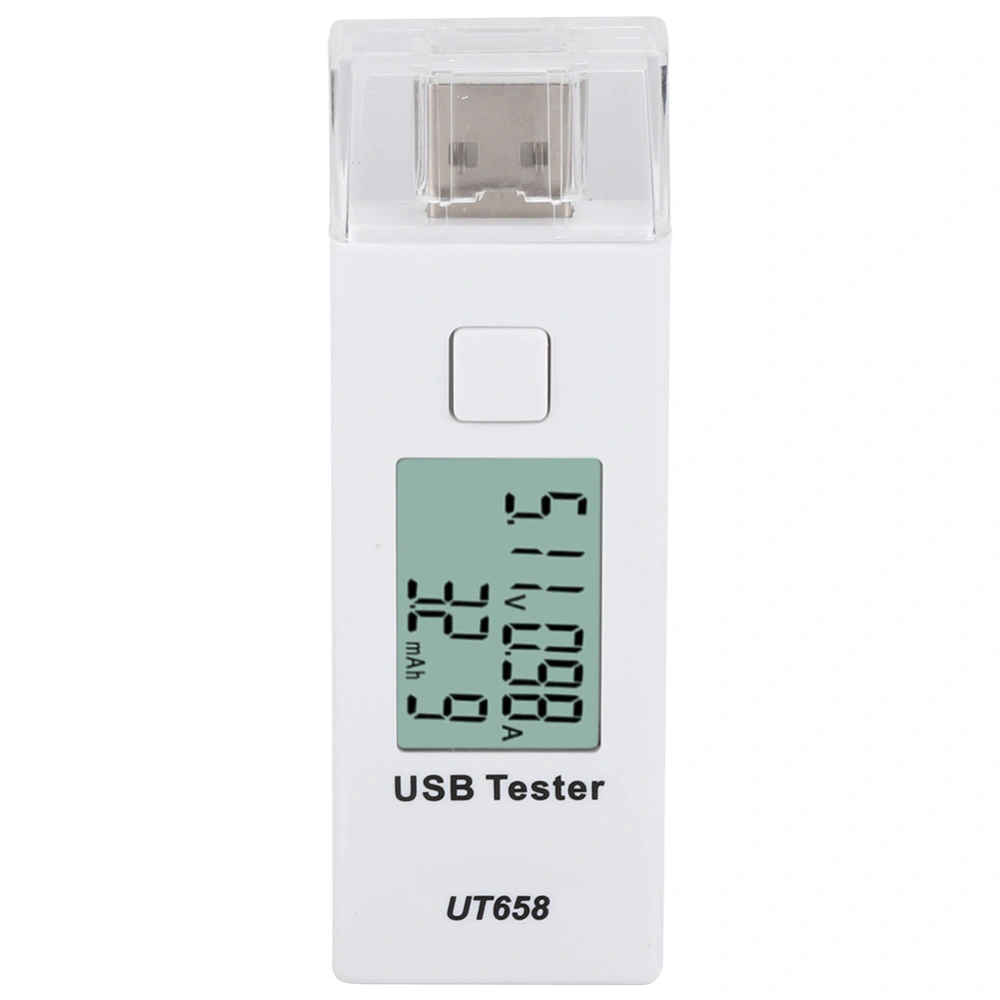 UT658 10 Sets of Data Storage High/Low Voltage Alarm LCD Display USB Current Voltage Detector