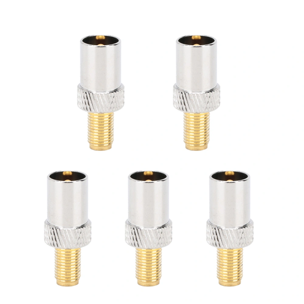 5Pcs TV Female to SMA Female RF Coaxial Adapter Connector 50 Ohm for Radio Cable Wireless Connection Devices