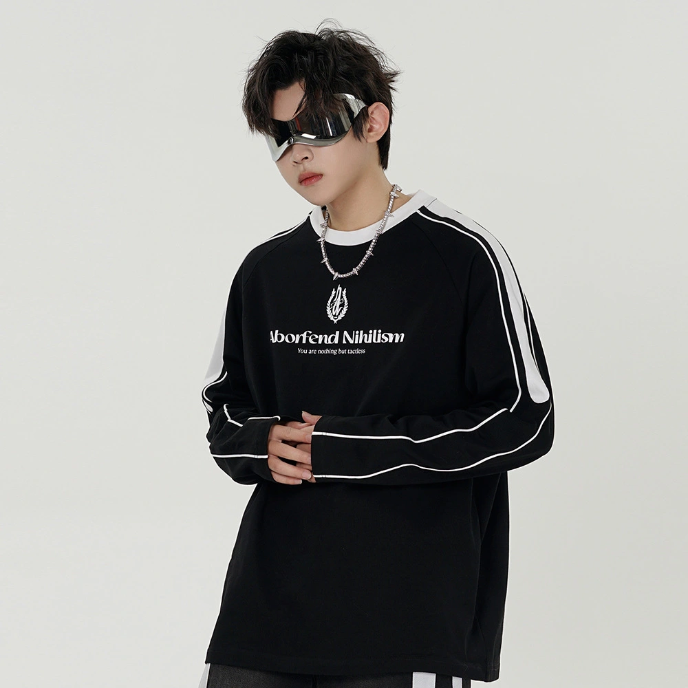 Men's Letter Printing Sports Casual Top