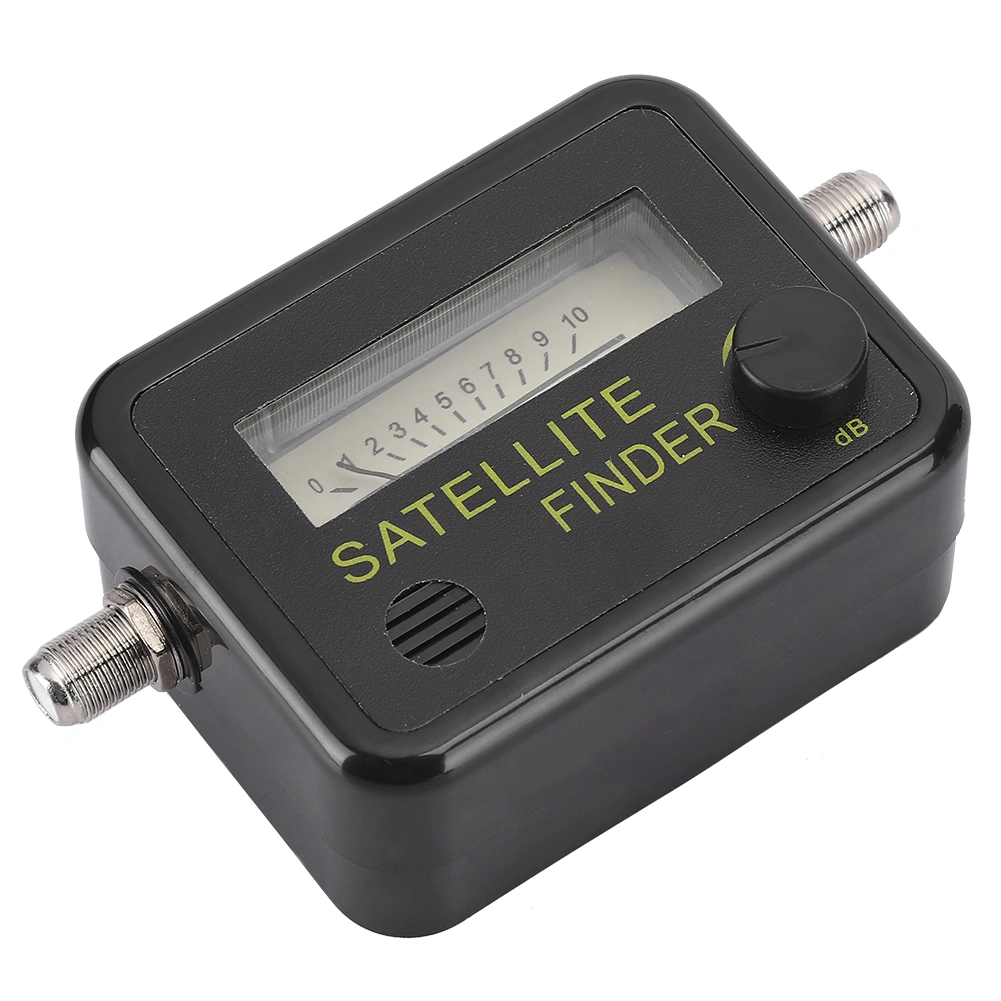 9501 Sensitive Satellite Finder Signal Strength Meter Black with Digital Screen