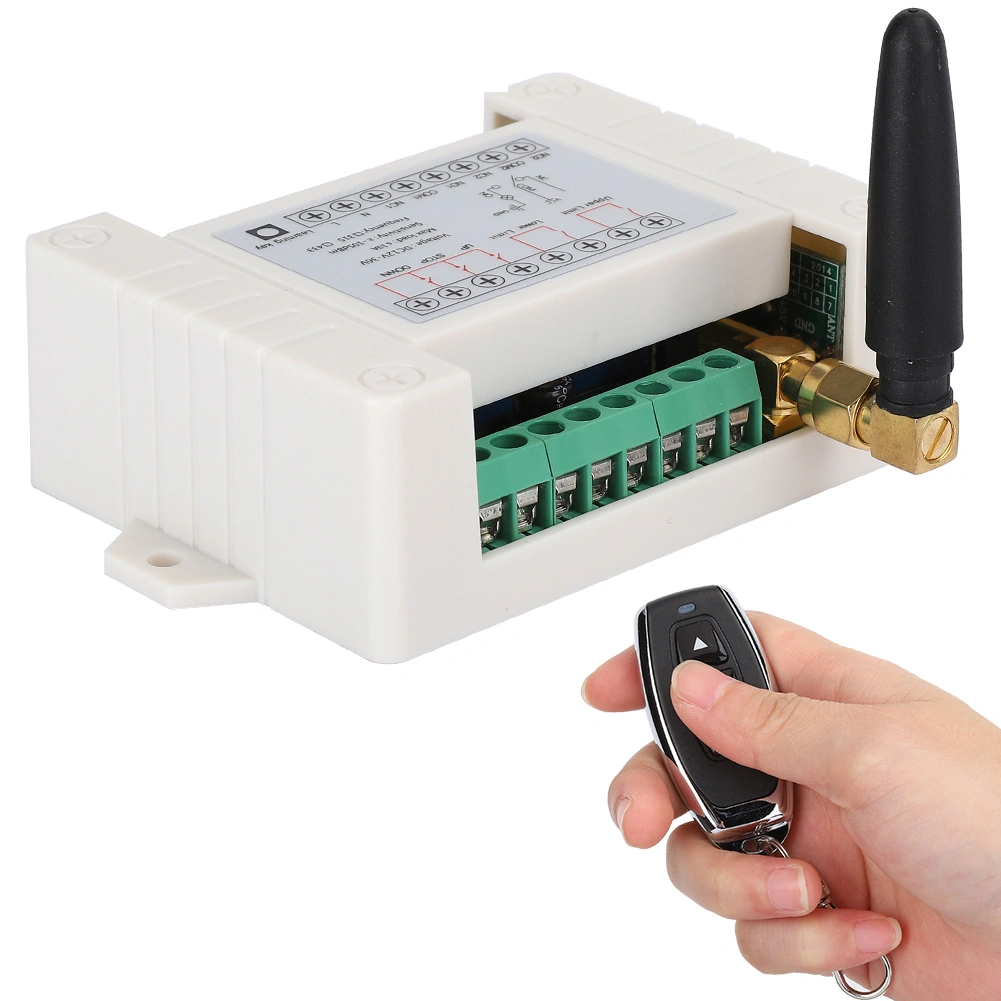 Wireless Remote Control 2CH Motor Forward and Reverse Road Gate Electric Door Two Switch Controller