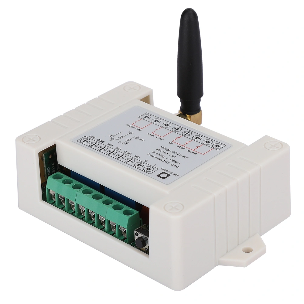 Wireless Remote Control 2CH Motor Forward and Reverse Road Gate Electric Door Two Switch Controller