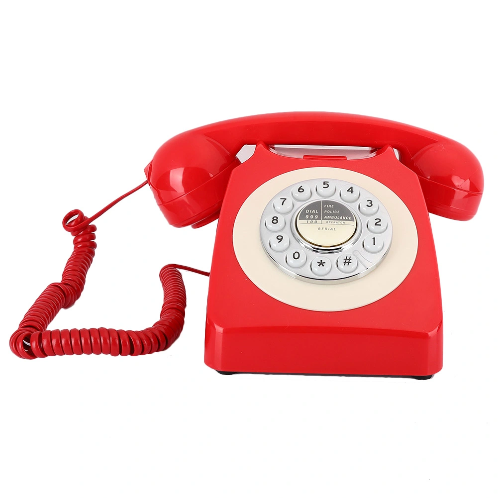 Retro Vintage Antique Telephone Hotel ReDial HandFree Landline Phone Desk Telephone