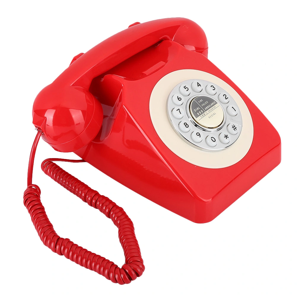 Retro Vintage Antique Telephone Hotel ReDial HandFree Landline Phone Desk Telephone