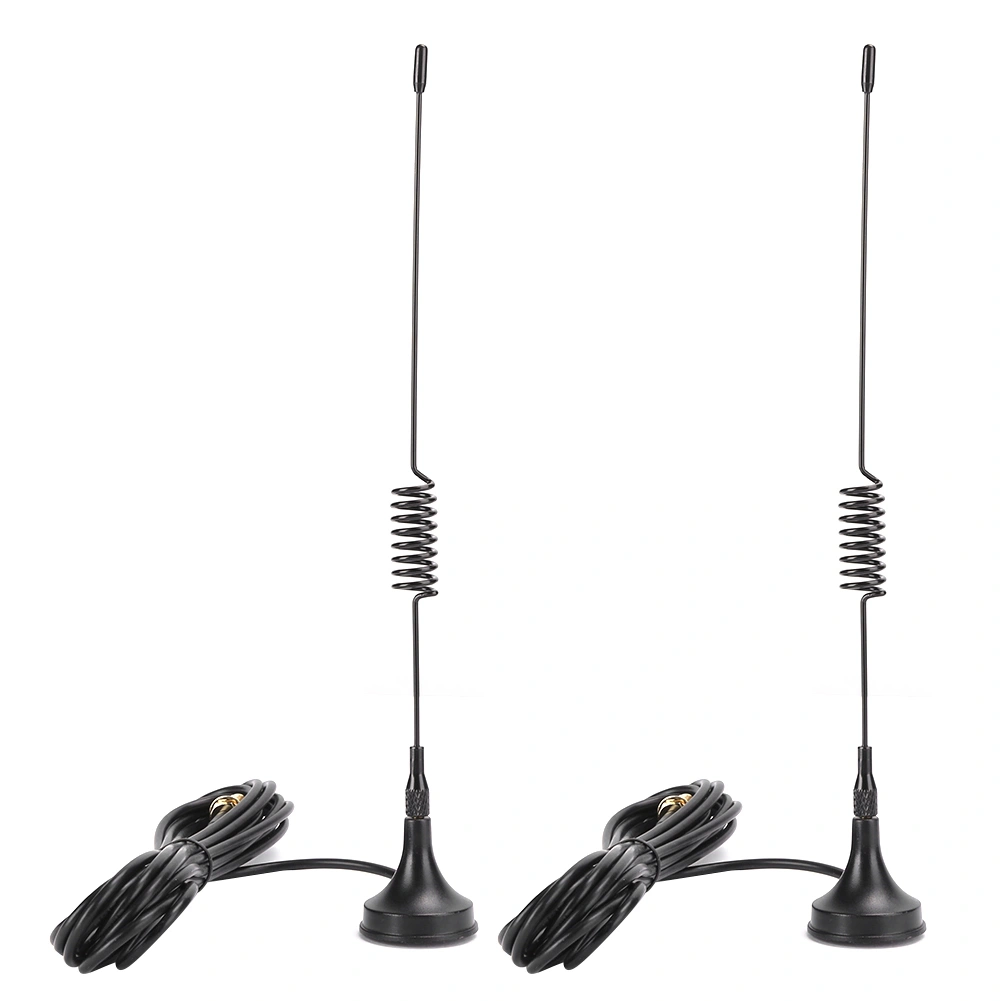 2pcs Mobile Car Magnetic Antenna Signal Amplifier Aerials for BaoFeng UV‑5R 8W Walkietalkie