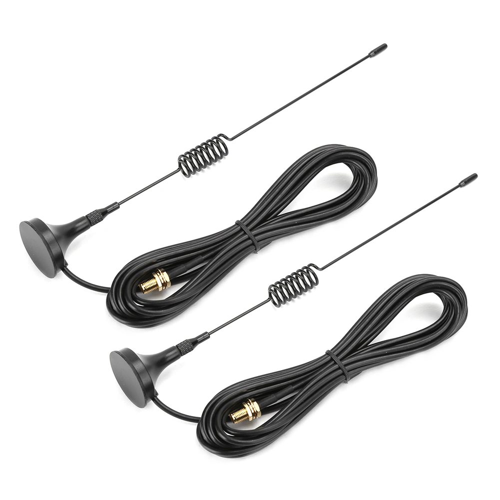 2pcs Mobile Car Magnetic Antenna Signal Amplifier Aerials for BaoFeng UV‑5R 8W Walkietalkie