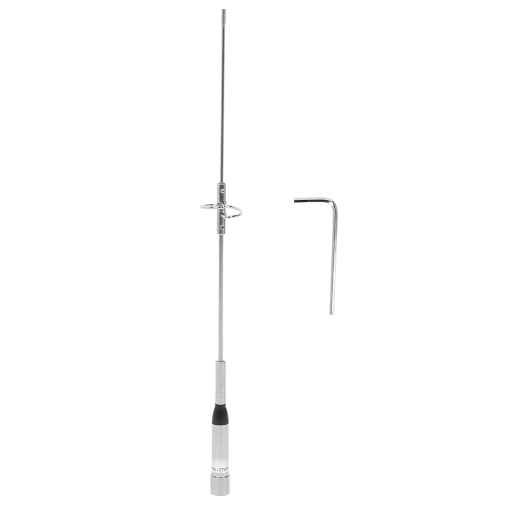 NL‑770S Stainless Steel Sturdy 144 / 430MHz VHF UHF Antenna Accesory for Car Radio