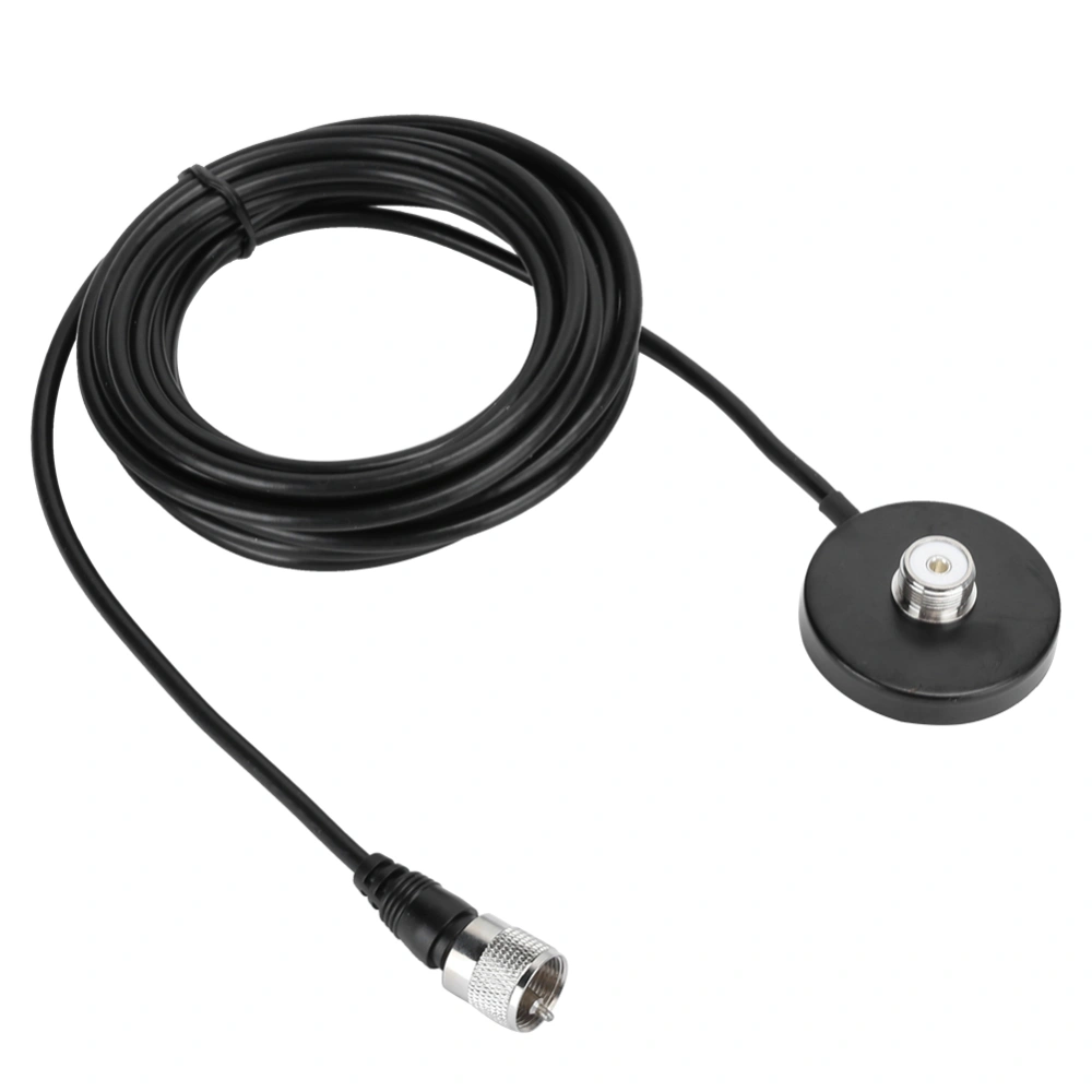 Vehicle Mobile Radio Antenna Magnetic Base Sucker Magnet Mount Base Cable for Car Radio