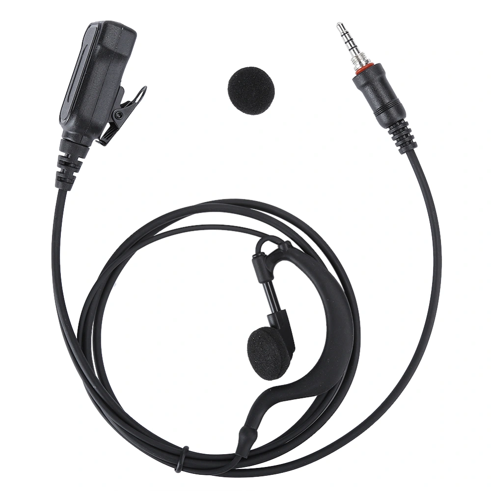 Ear Hook Earphone Single Earpiece for ICOM ICM33 M25 M34 Walkie Talkie Radio (GHook )