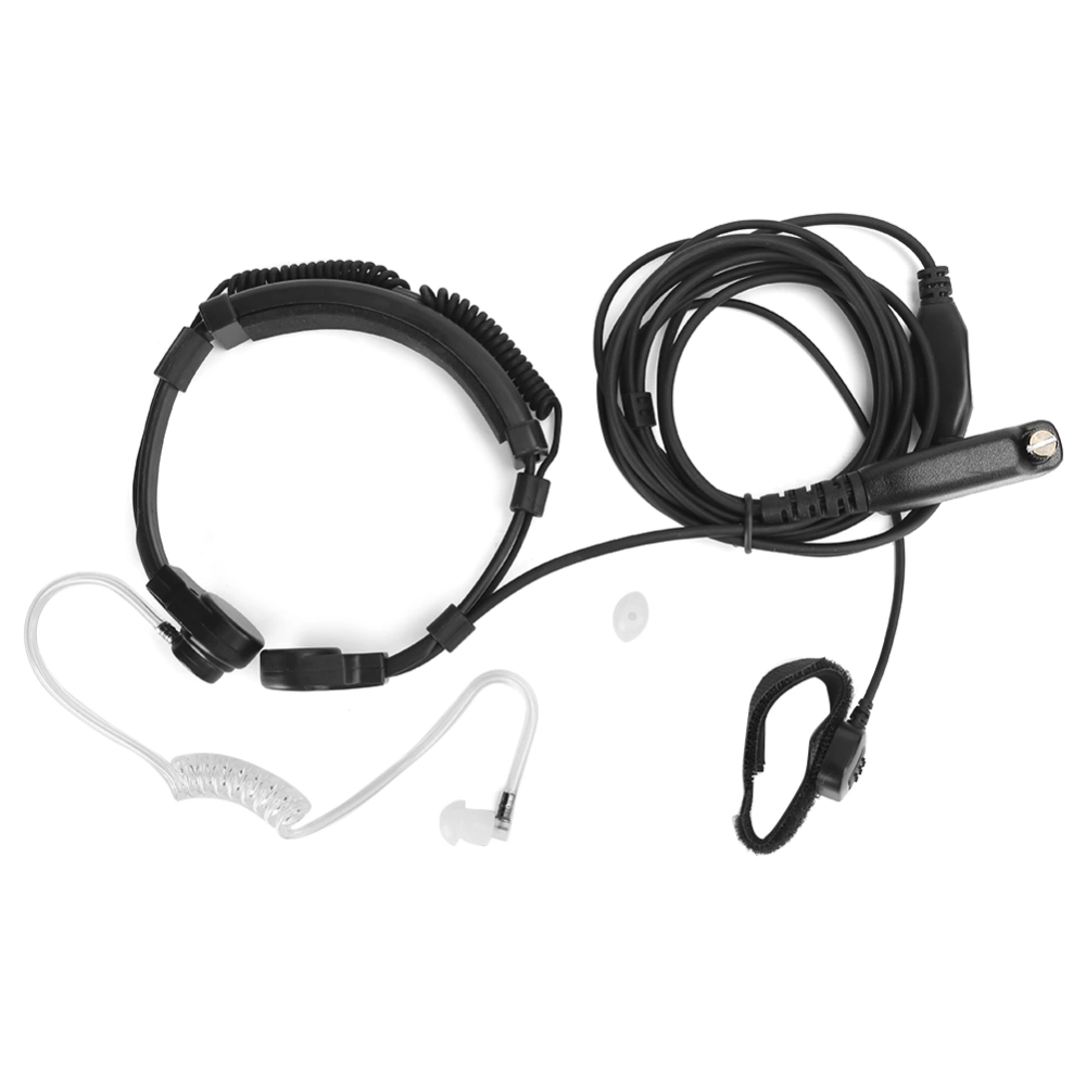 STP9000 Scalable Throat Microphone Vibration WalkieTalkie Headset Radio Monitor Earpiece