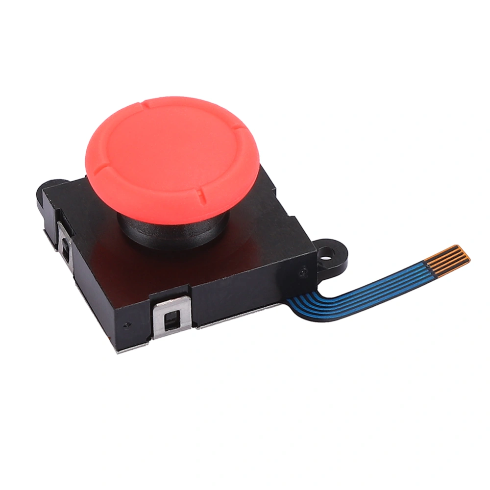 2PCS Left and Right Analog 3D Joystick Rocker with Cap for Switch Console AccessoryRed