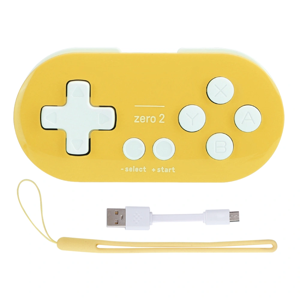 Wireless Controller Mini Small Bluetooth Portable Gamepad for Mobile Phone ComputerYellow