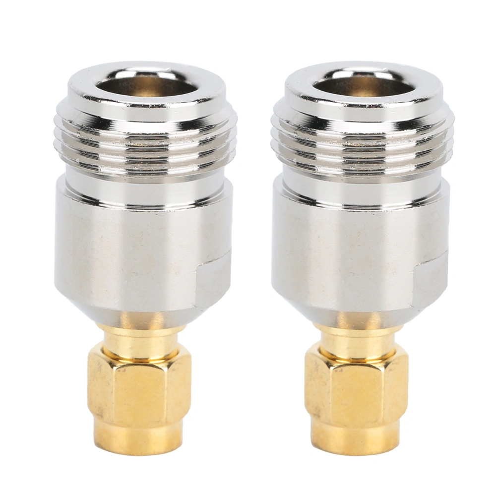 2PCS N Female to SMA Male Adapter Portable Small Gold Plated Connector with Stable Performance