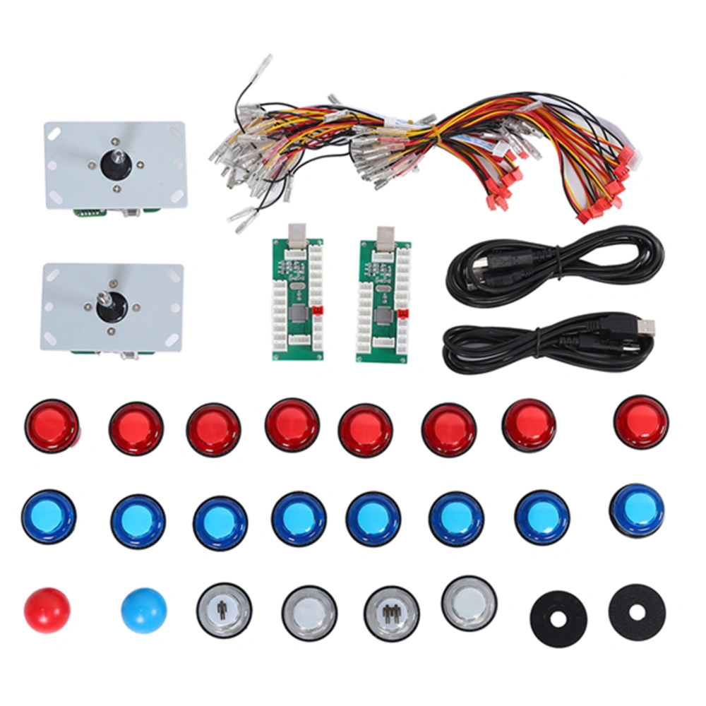 DIY Arcade Game Joystick Set USB Computer Chip Control Panel for PS3/PC Gamepad Button with Light