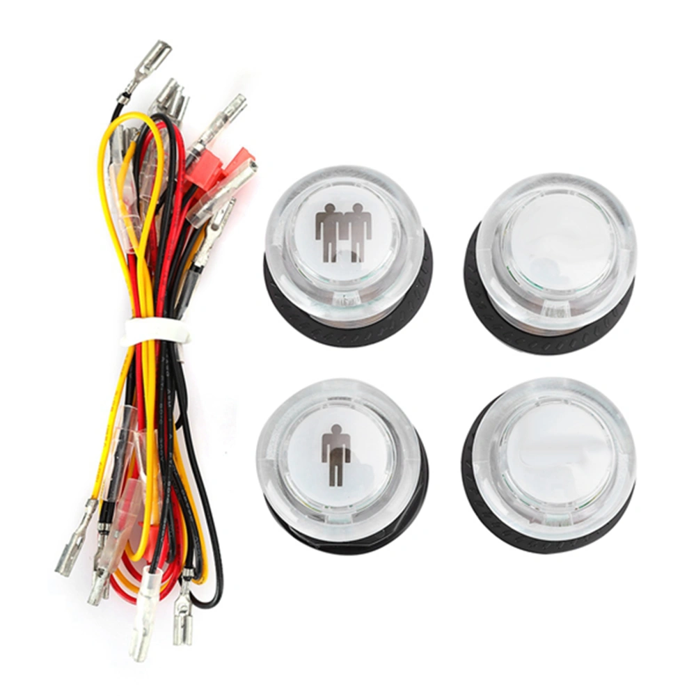 Plastic Hardware DIY Arcade Game Joystick Button Wire Kit Fighting Special Configuration