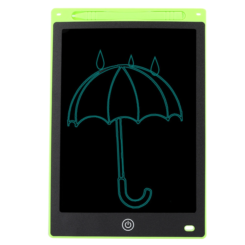 10in LCD Writing Pad Light Energy Electronic Drawing Board with Lock Key Children Smart Handwriting Board Monochrome Handwritinggreen