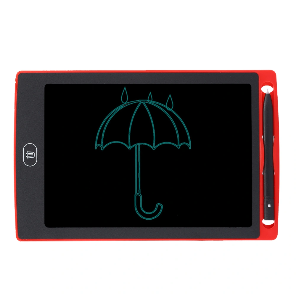 8.5in LCD Writing Pad Children Smart Graffiti Drawing Board Monochrome Handwritingred